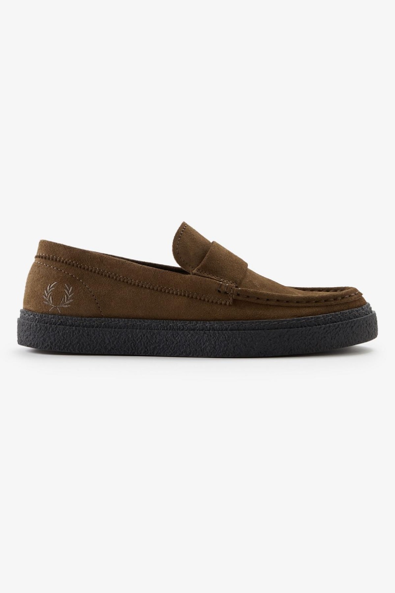 Fred Perry Dawson Loafer Skor Herr Shaded Stone | YSEGT81272