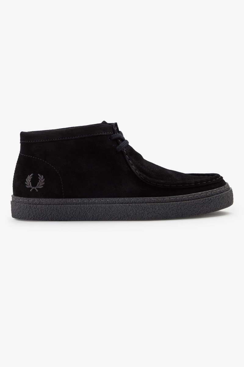 Fred Perry Dawson Mid Skor Herr Svarta | SECVG68450