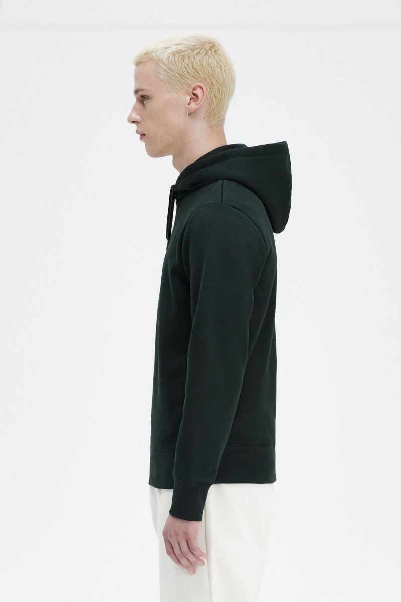 Fred Perry Embroidered Hooded Tröjor Herr Gröna | PSEER55782