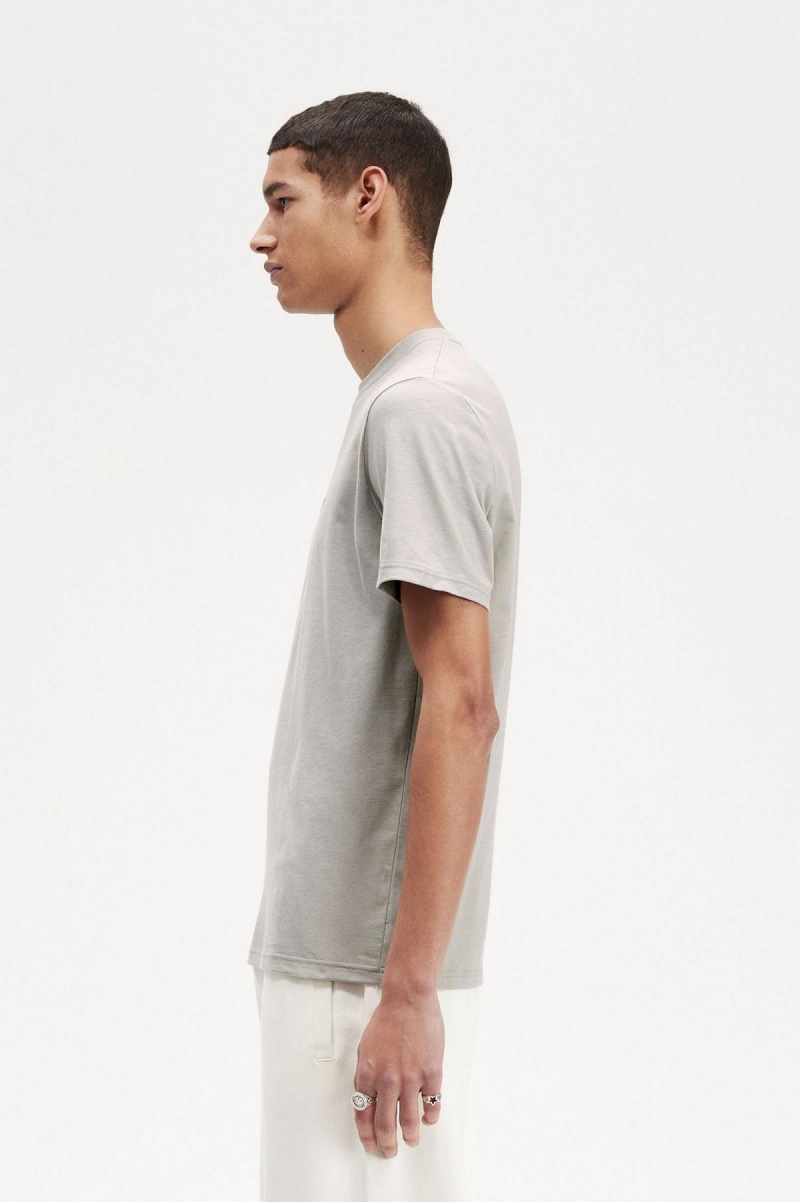 Fred Perry Embroidered T-shirt Herr Limestone | ESEHC31972