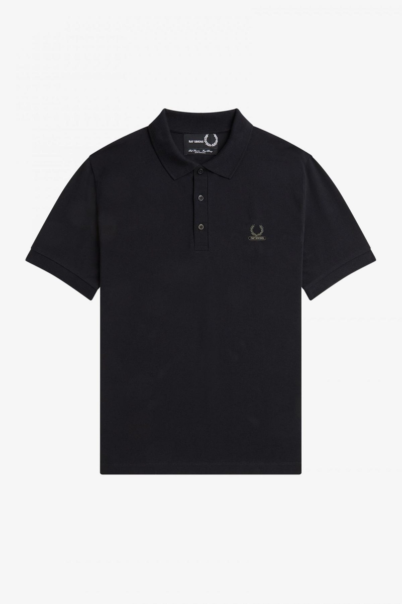 Fred Perry Enamel Pin Polo Shirt Piketröja Herr Svarta | FSEHY73985