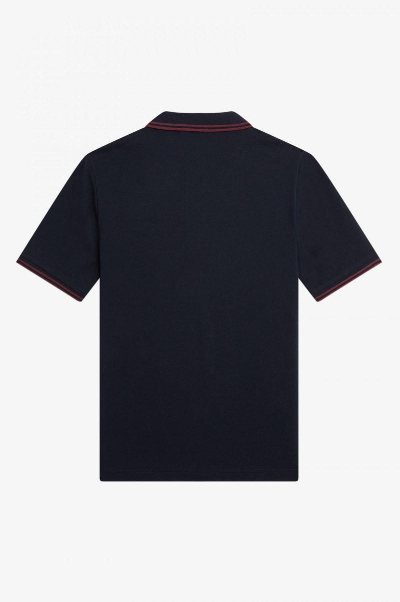 Fred Perry G3600 Fred Perry Shirt Dam Marinblå | USEND99658