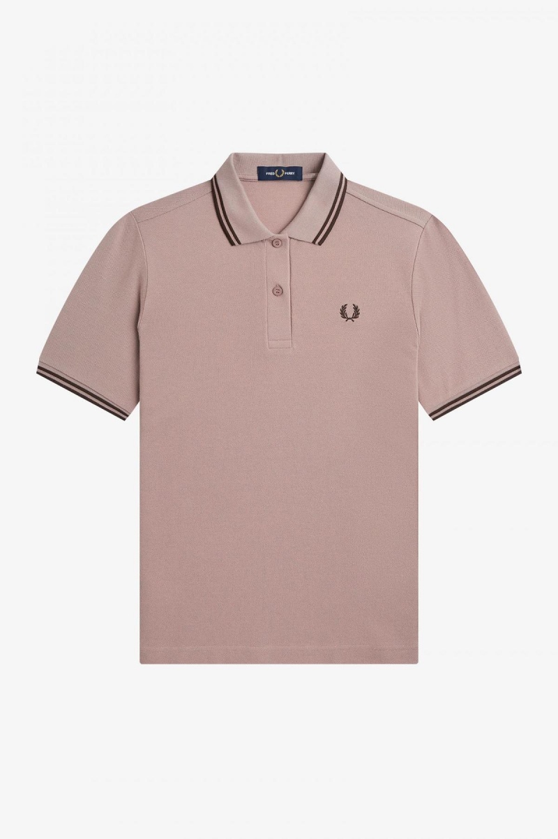 Fred Perry G3600 Fred Perry Shirt Dam Mörkrosa | FSEHY26574