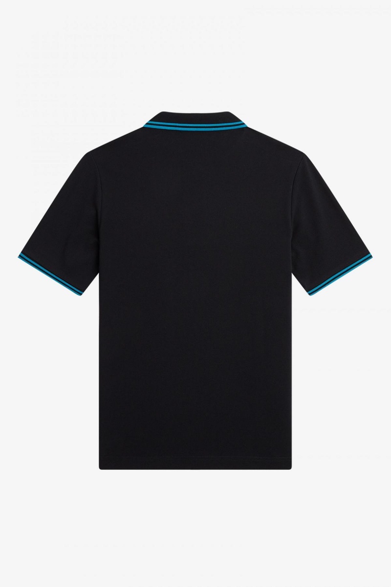 Fred Perry G3600 Fred Perry Shirt Dam Svarta Blå Blå | ZSEMJ21966