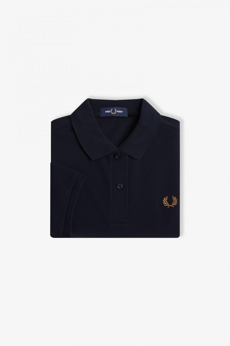 Fred Perry G6000 Fred Perry Shirt Dam Marinblå | GSEUC66296