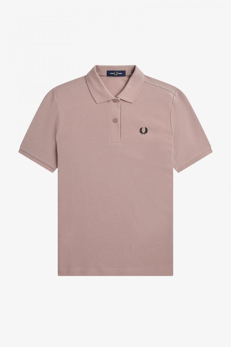 Fred Perry G6000 Fred Perry Shirt Dam Mörkrosa Svarta | SEZDE17263