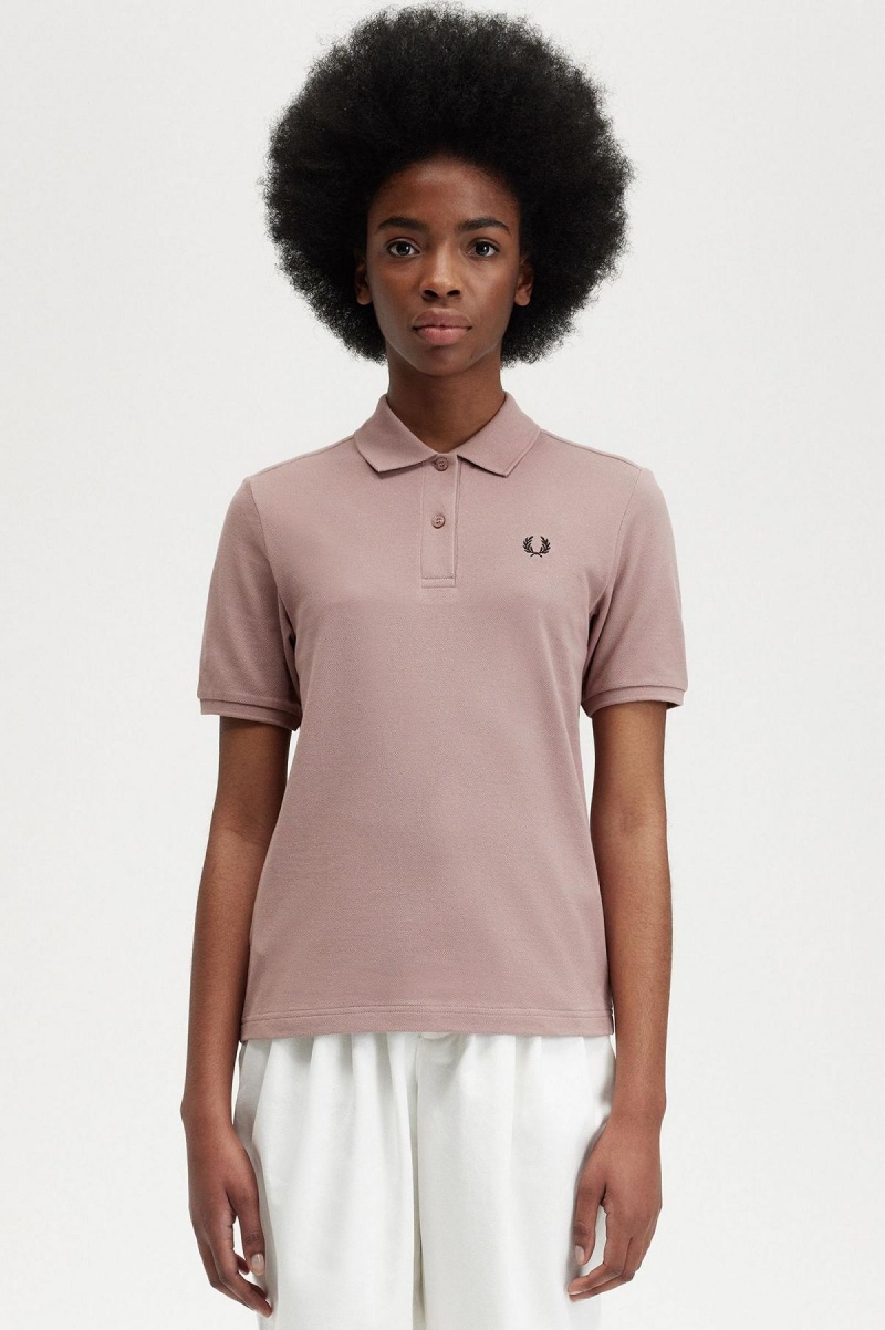 Fred Perry G6000 Fred Perry Shirt Dam Mörkrosa Svarta | SEZDE17263