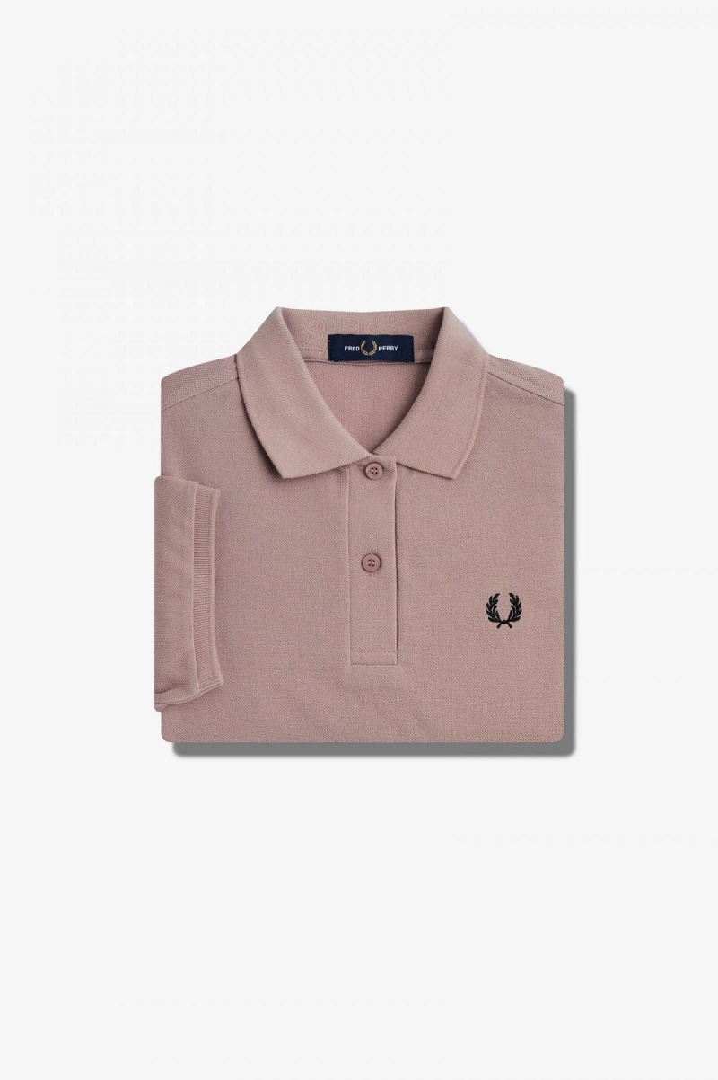 Fred Perry G6000 Fred Perry Shirt Dam Mörkrosa Svarta | SEZDE17263