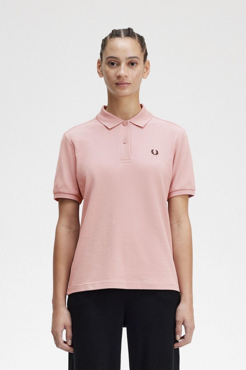 Fred Perry G6000 Fred Perry Shirt Dam Rosa Rosa Svarta | SEEGJ49626