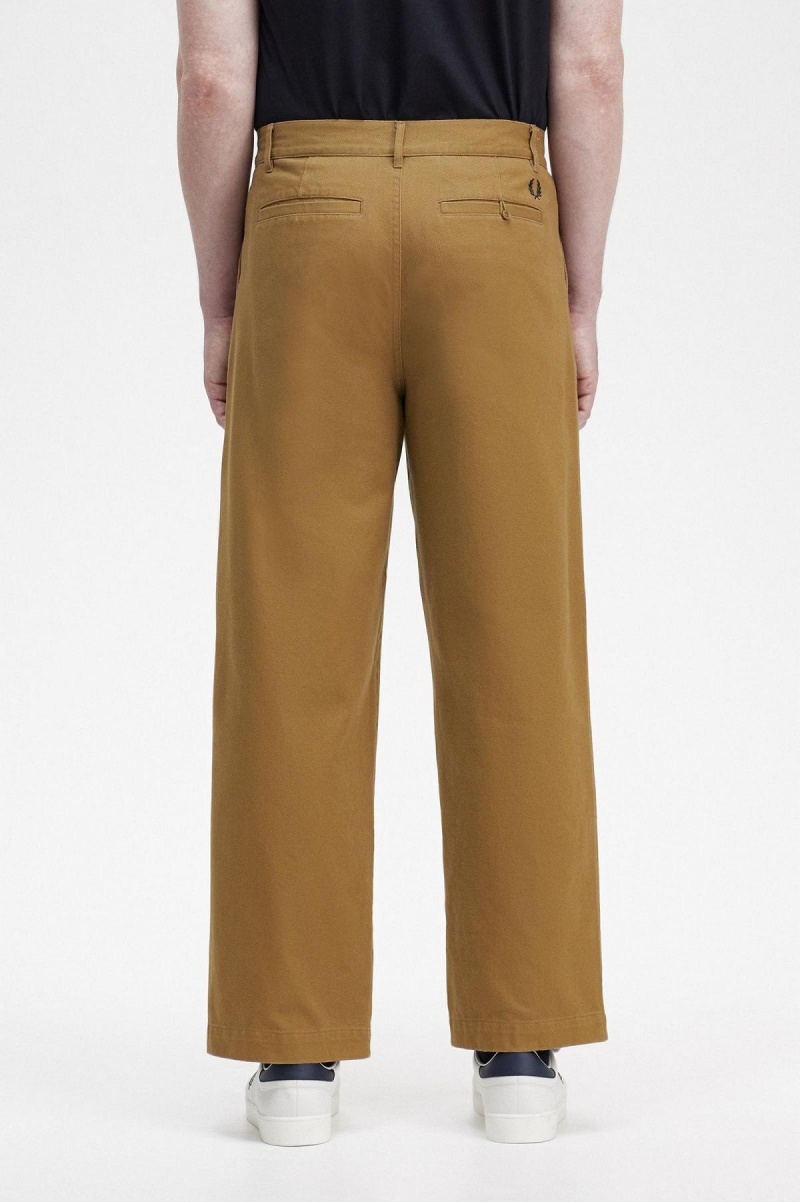 Fred Perry Hetero Leg Trousers Långbyxor Herr Shaded Stone | SSEVO45334