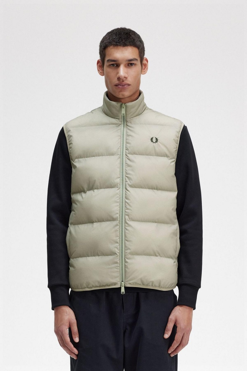 Fred Perry Insulated Gilet Rockar Herr Seagrass | TSEPQ74240