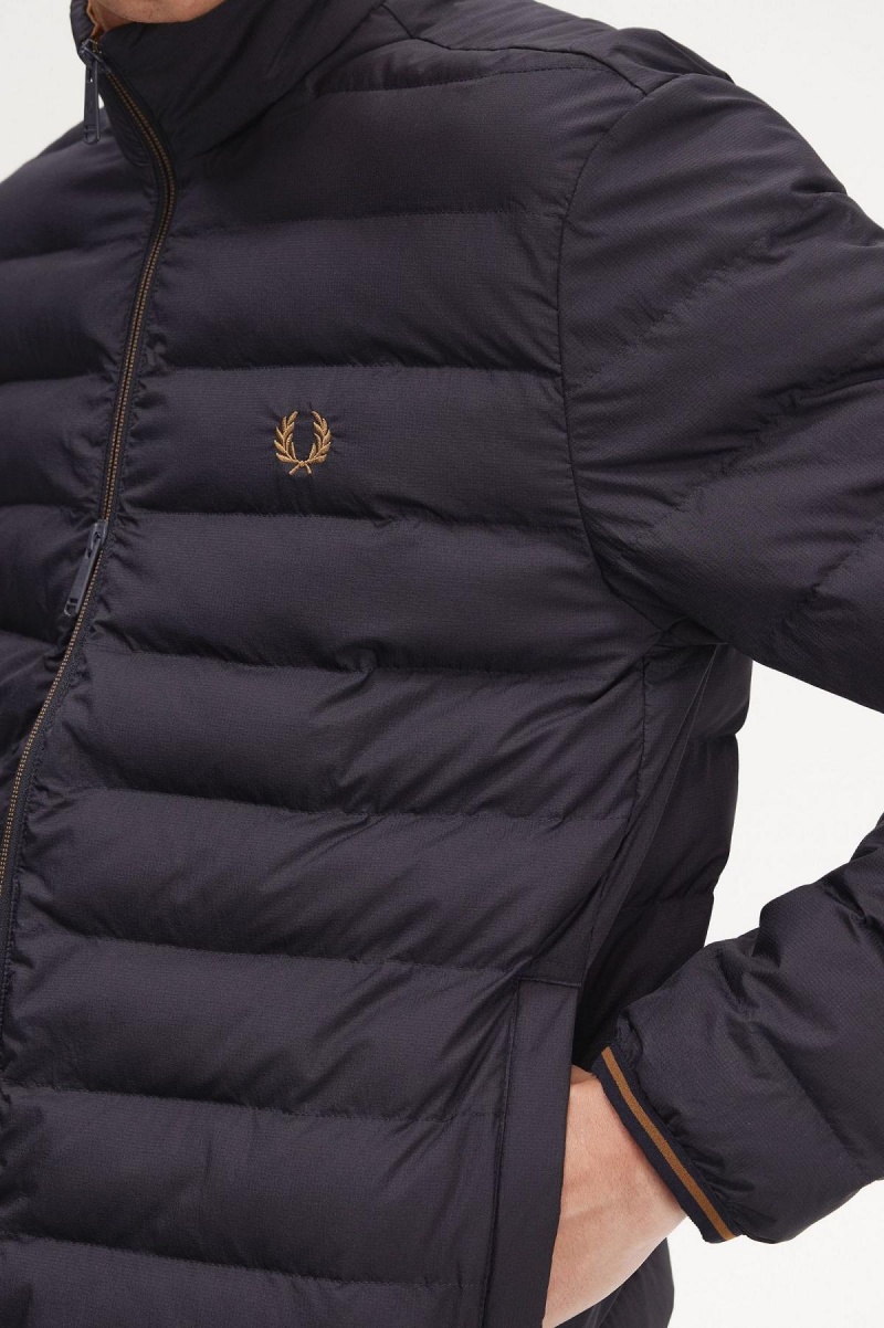 Fred Perry Insulated Rockar Herr Marinblå | FSEUI93904