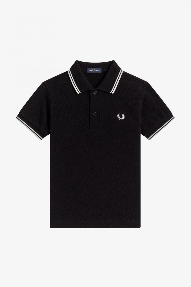 Fred Perry Kids Twin Tipped Barn Accessories Svarta Vita Vita | YSEGT74412