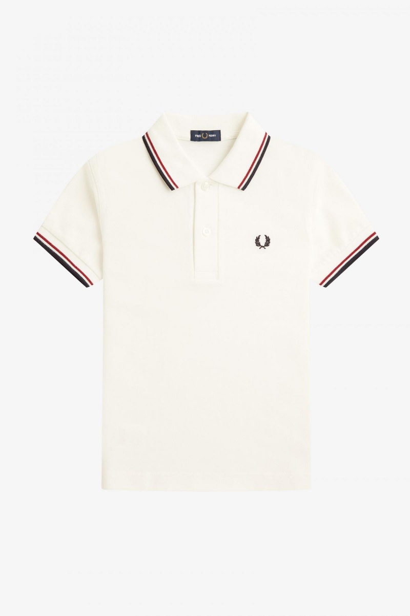 Fred Perry Kids Twin Tipped Barn Accessories Vita Röda Marinblå | ZSEMJ66510