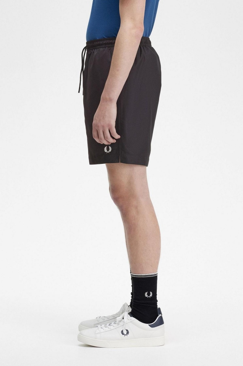 Fred Perry Klassiska Shorts Herr Svarta | SEZPD71510