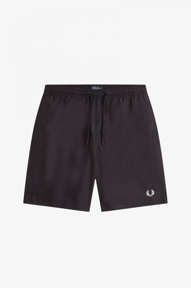 Fred Perry Klassiska Shorts Herr Svarta | SEZPD71510