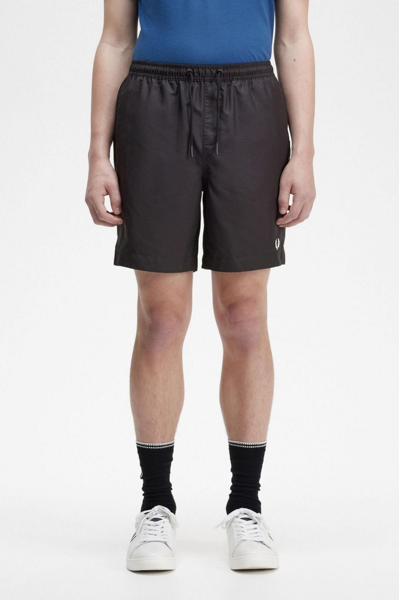 Fred Perry Klassiska Shorts Herr Svarta | SEZPD71510