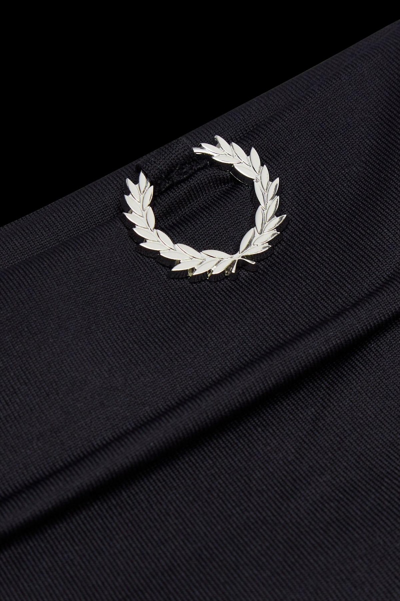 Fred Perry Laurel Wreath Detail Roll Neck T-shirt Herr Svarta | USETG59953