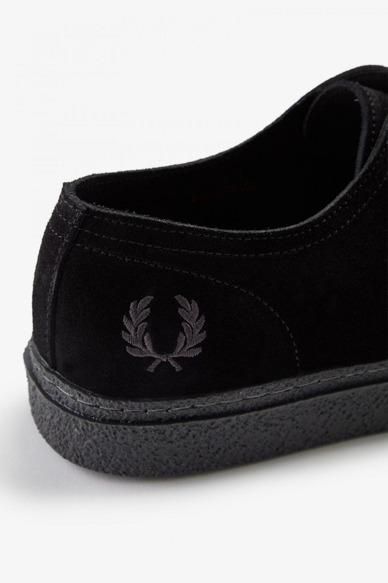 Fred Perry Linden Skor Herr Svarta | SEQAV90788