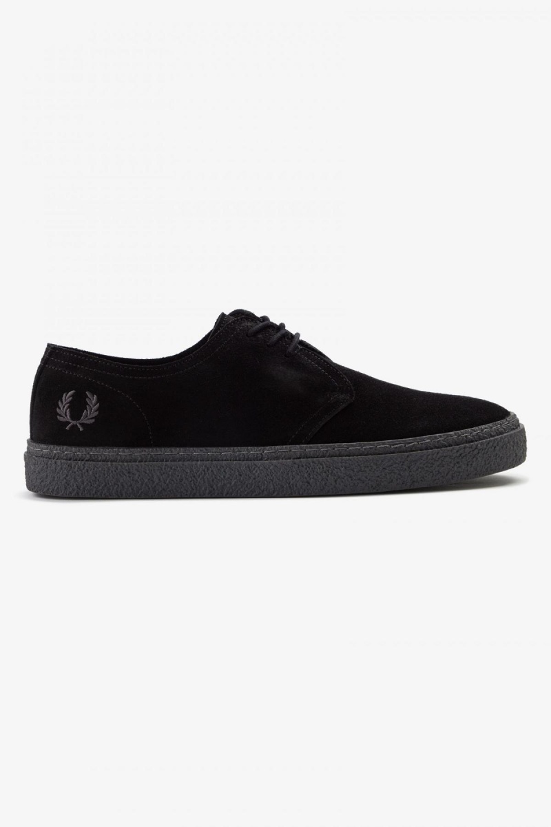 Fred Perry Linden Skor Herr Svarta | SEQAV90788