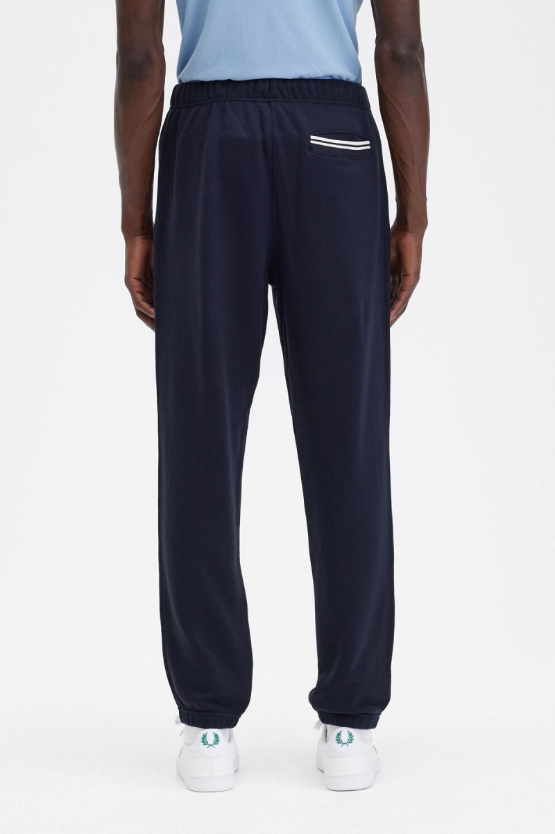 Fred Perry Loopback Sweatpant Långbyxor Herr Marinblå | ESEHC50852