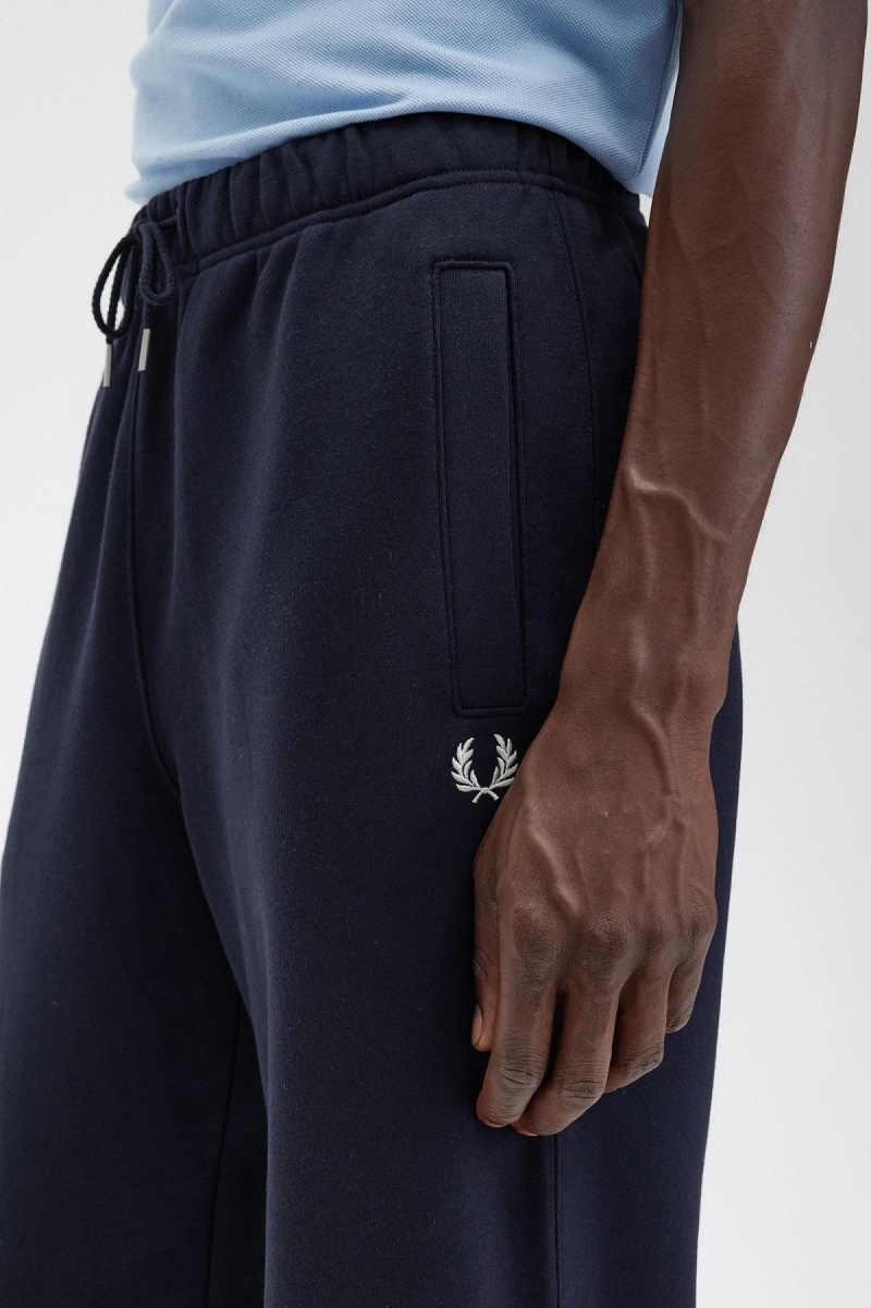 Fred Perry Loopback Sweatpant Långbyxor Herr Marinblå | ESEHC50852