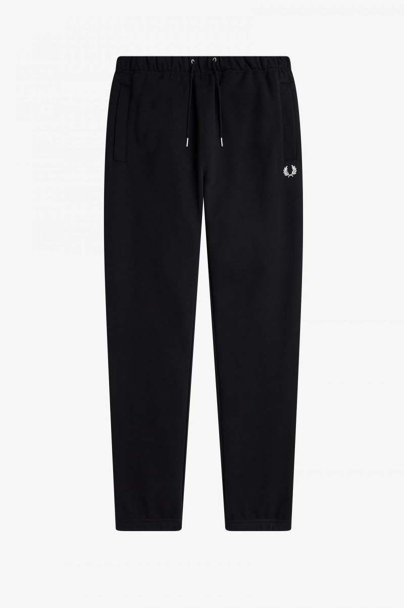 Fred Perry Loopback Sweatpant Långbyxor Herr Svarta | SEQAV30439