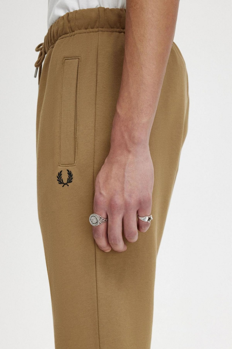 Fred Perry Loopback Sweatpants Långbyxor Herr Shaded Stone / Burnt Tobacco | SENZX13251