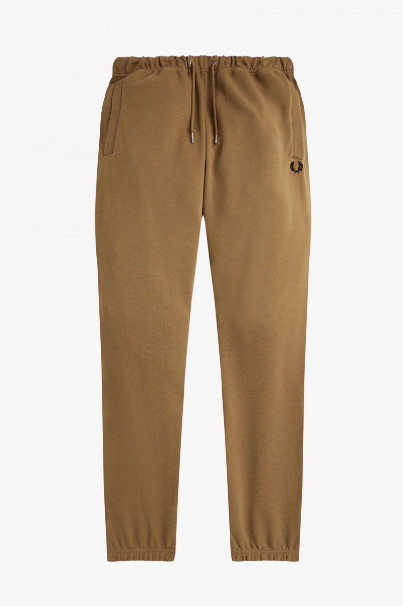 Fred Perry Loopback Sweatpants Långbyxor Herr Shaded Stone / Burnt Tobacco | SENZX13251