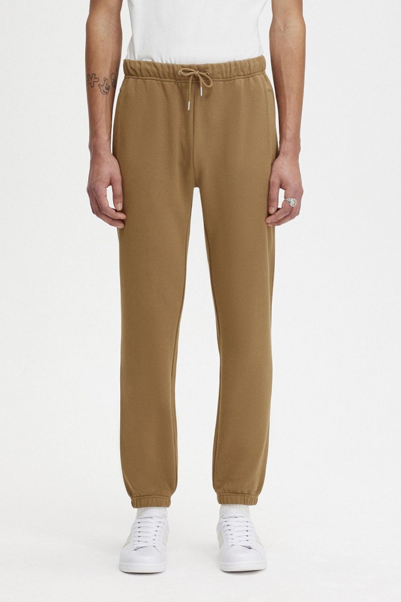 Fred Perry Loopback Sweatpants Långbyxor Herr Shaded Stone / Burnt Tobacco | SENZX13251