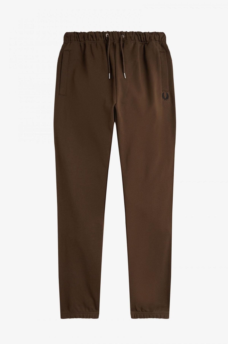 Fred Perry Loopback Sweatpants Träningsoverall Herr Burnt Tobacco | SECIF69332