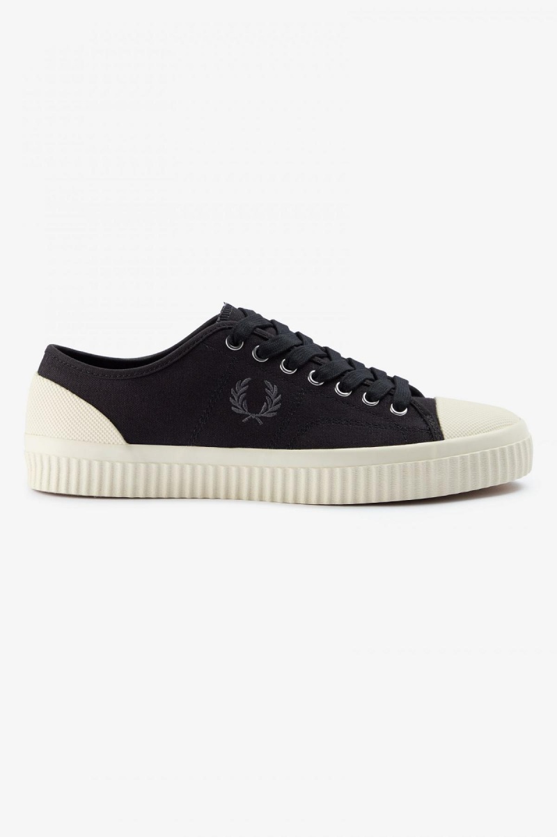 Fred Perry Low Hughes Skor Dam Svarta | SEJVR36368