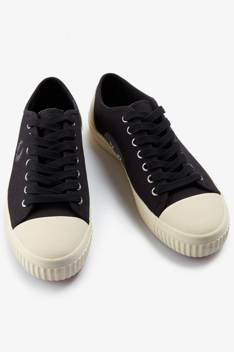 Fred Perry Low Hughes Skor Herr Svarta | LSESX44557