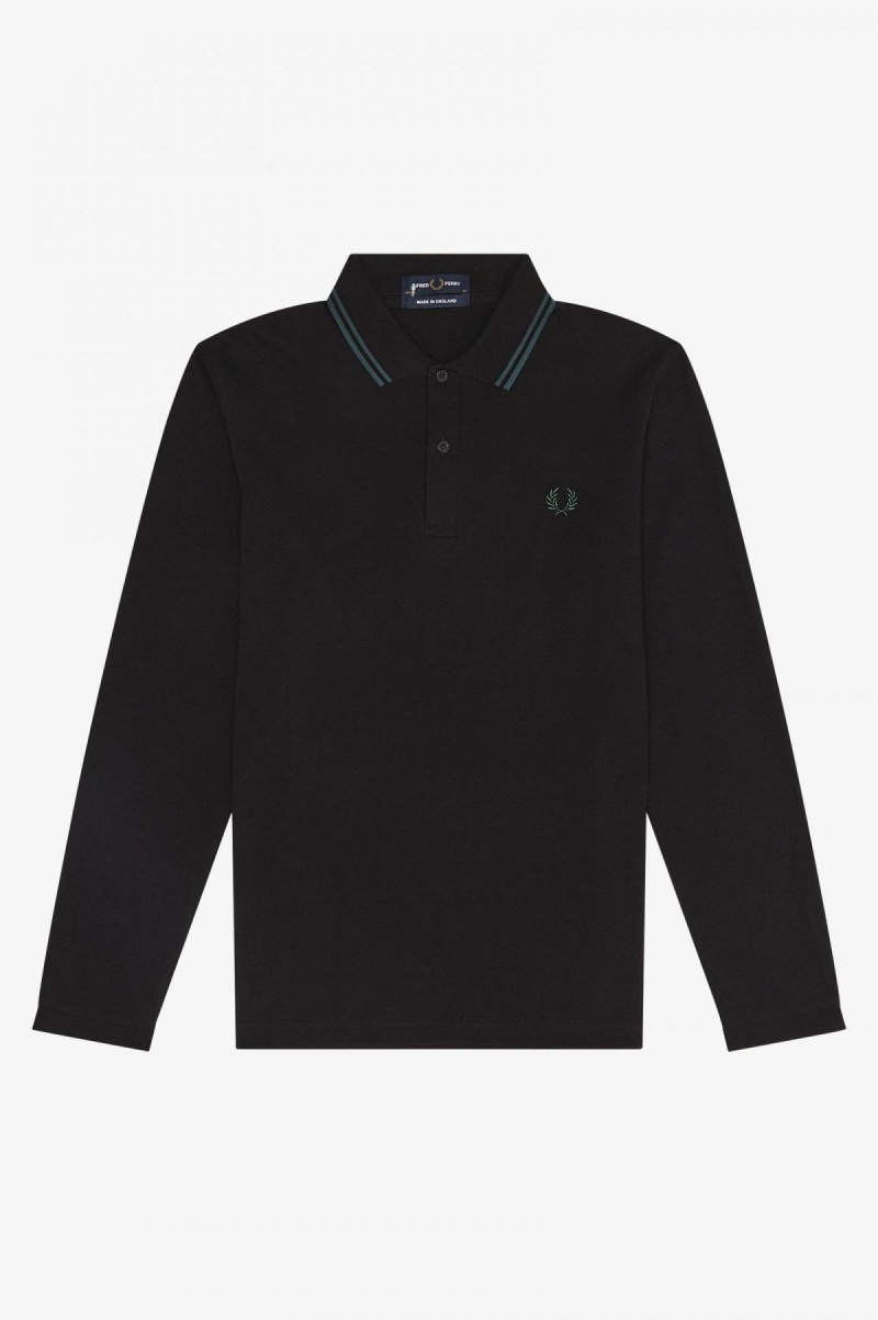 Fred Perry M1212 Fred Perry Shirt Herr Svarta Blå Blå | ASEWC45717