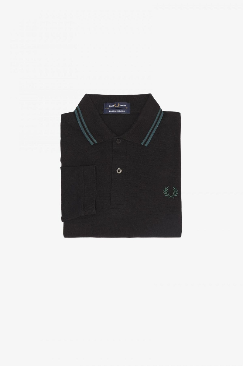 Fred Perry M1212 Piketröja Herr Svarta Blå Blå | SENZX85717