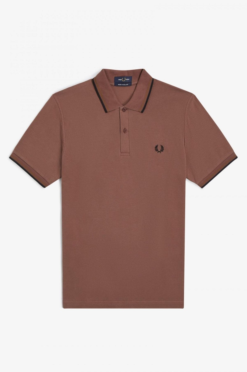 Fred Perry M12 Fred Perry Shirt Herr Bruna Mörksvarta | SEQCS88406