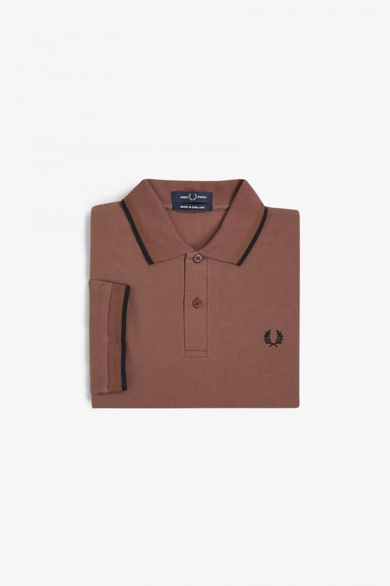 Fred Perry M12 Fred Perry Shirt Herr Bruna Mörksvarta | SEQCS88406