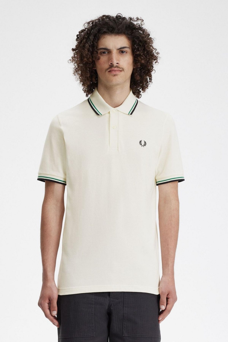 Fred Perry M12 Fred Perry Shirt Herr Ljusgröna Svarta | QSEWA10315