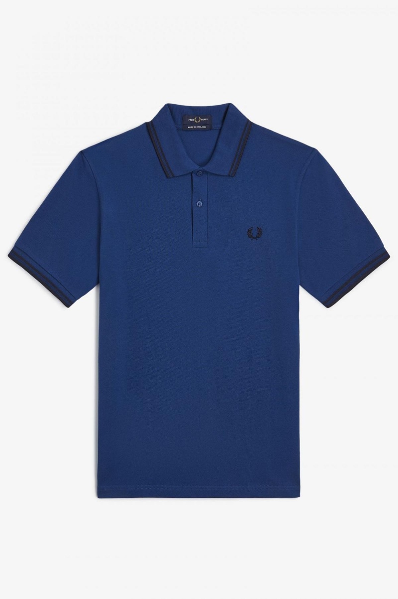 Fred Perry M12 Fred Perry Shirt Herr Marinblå Marinblå | LSETR75018