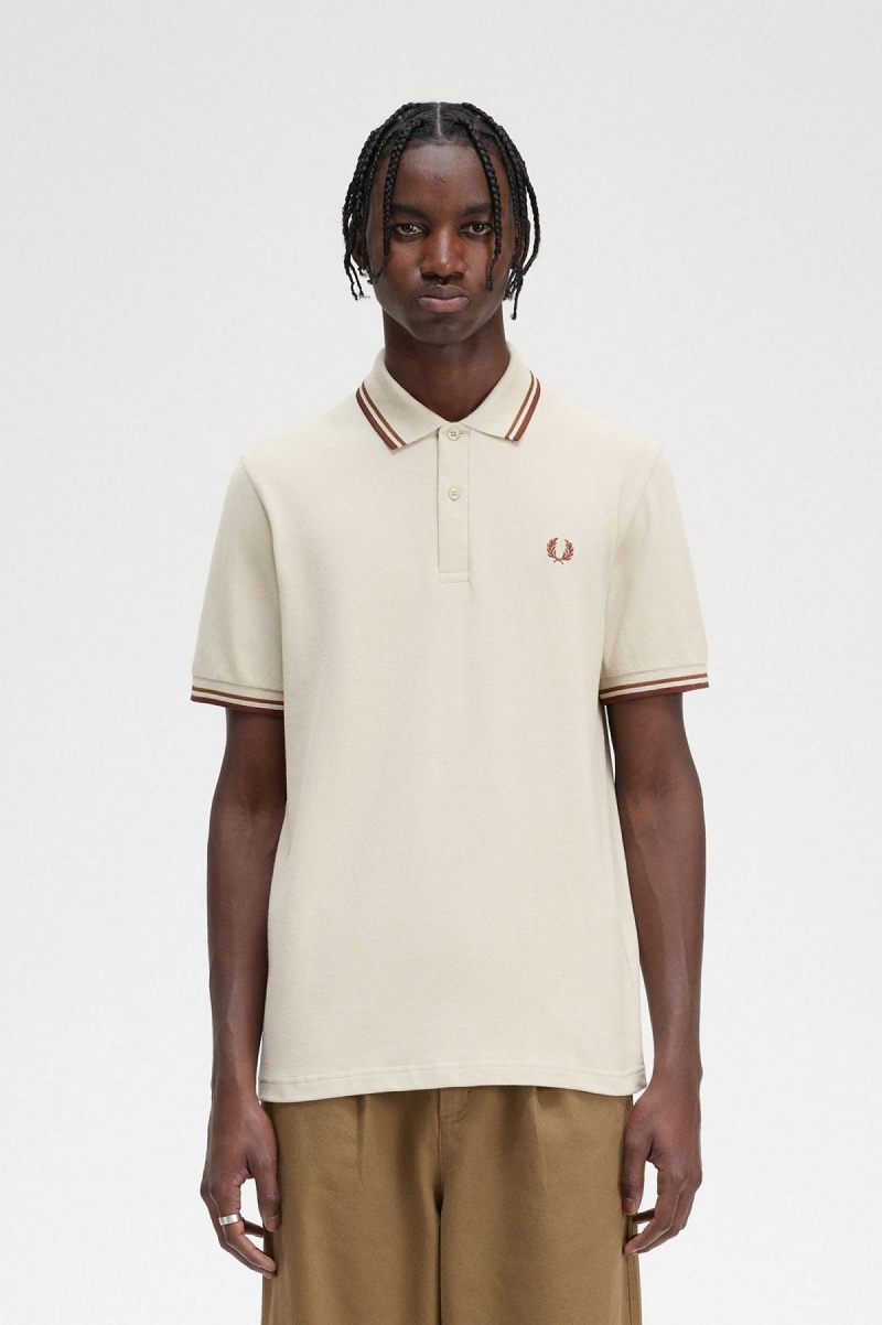 Fred Perry M12 Fred Perry Shirt Herr Mörkbruna | XSEBH12988