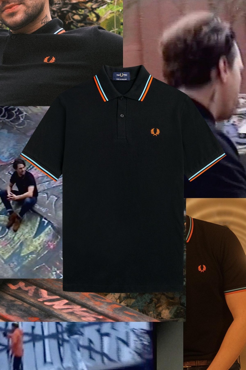 Fred Perry M12 Fred Perry Shirt Herr Svarta Blå Orange | DSEVO63878