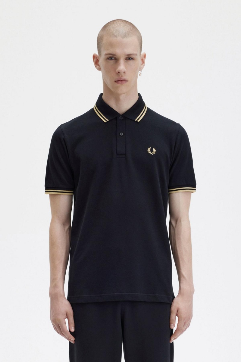 Fred Perry M12 Fred Perry Shirt Herr Svarta | ZSEMJ61973