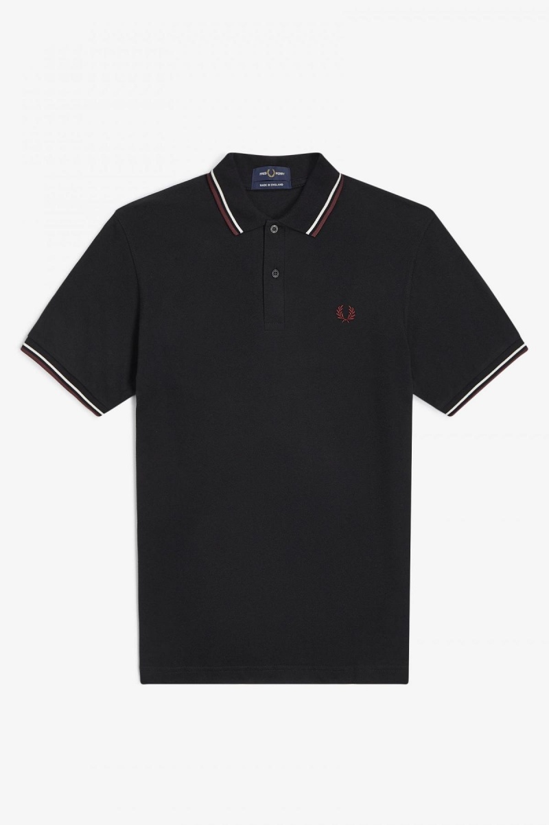 Fred Perry M12 Fred Perry Shirt Herr Svarta | SEEGJ84597