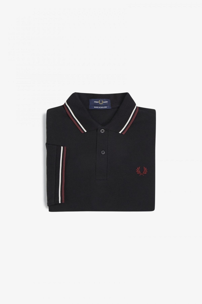 Fred Perry M12 Fred Perry Shirt Herr Svarta | SEEGJ84597