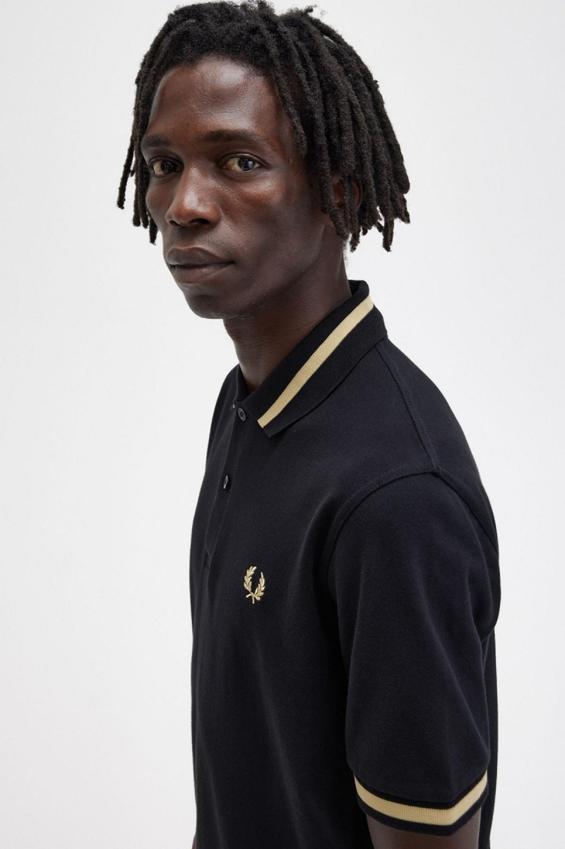 Fred Perry M2 Piketröja Herr Svarta | YSEVQ85273