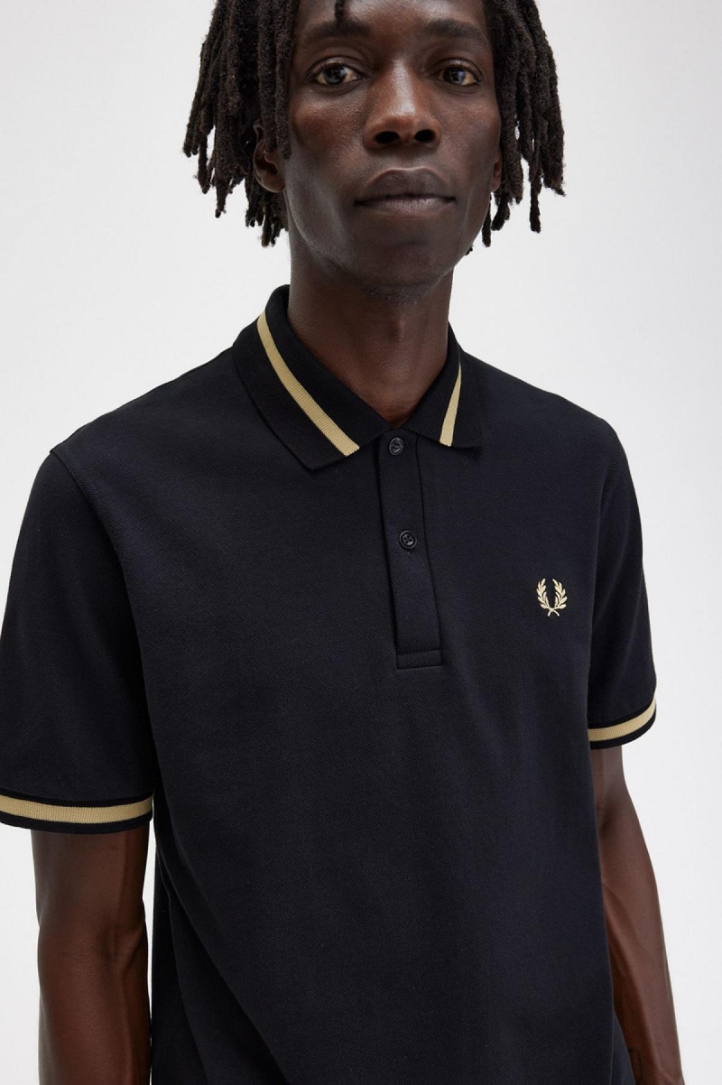 Fred Perry M2 Piketröja Herr Svarta | YSEVQ85273