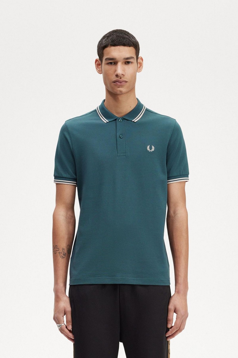 Fred Perry M3600 Fred Perry Shirt Herr Blå Ljusljus | LSESX12495