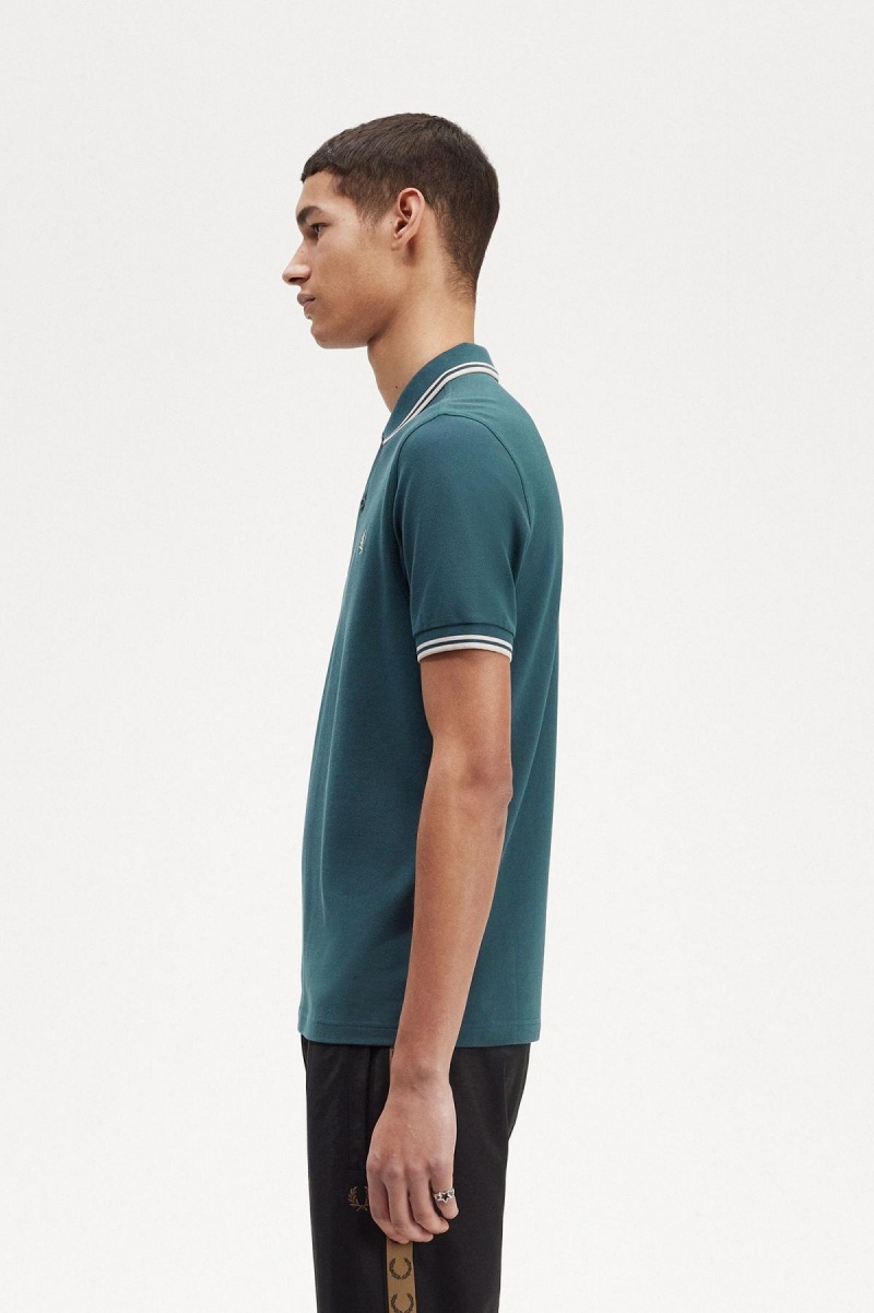 Fred Perry M3600 Fred Perry Shirt Herr Blå Ljusljus | LSESX12495