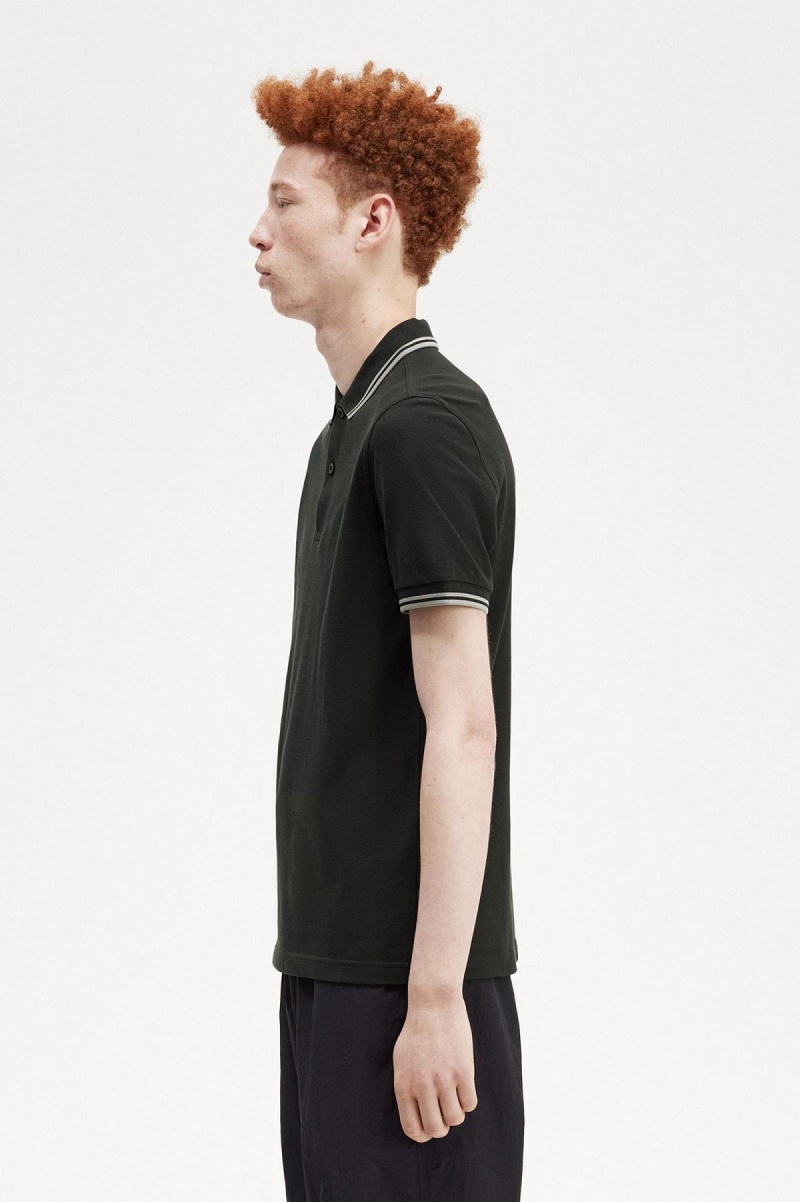 Fred Perry M3600 Fred Perry Shirt Herr Gröna | SEJBT43786