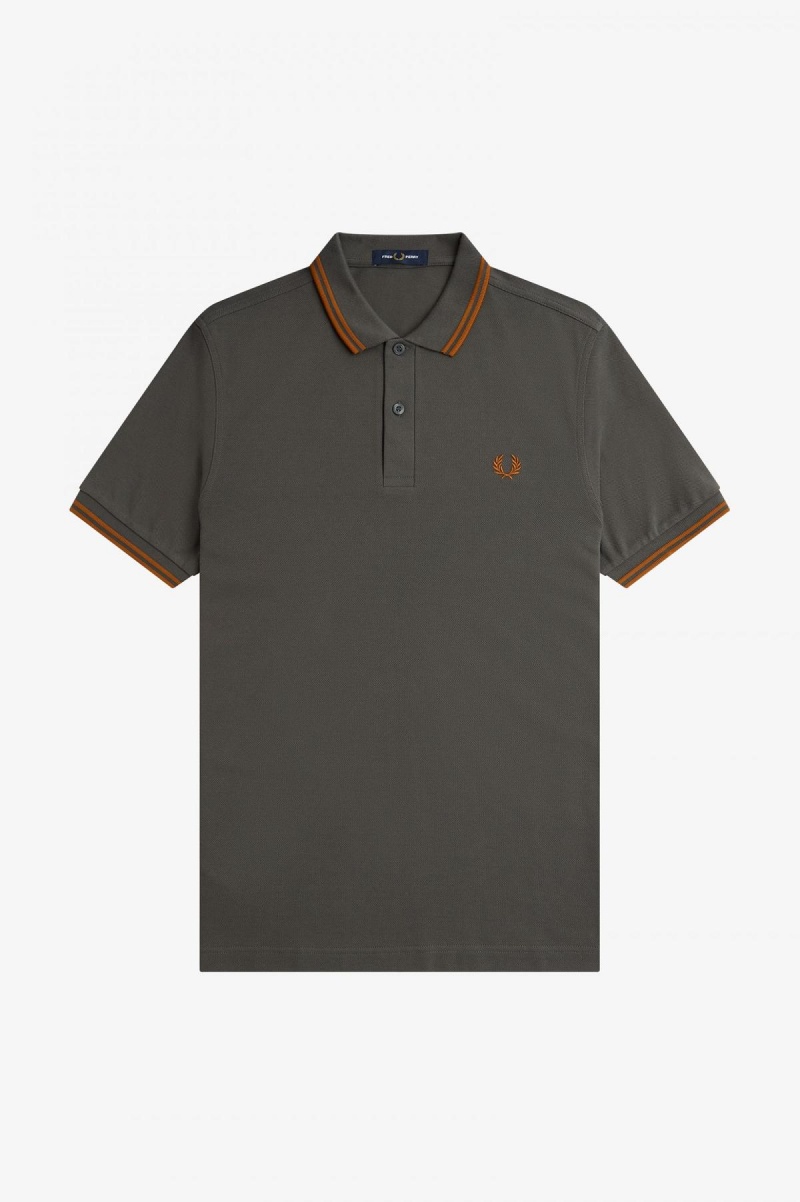 Fred Perry M3600 Fred Perry Shirt Herr Gröna | SEJVR85617